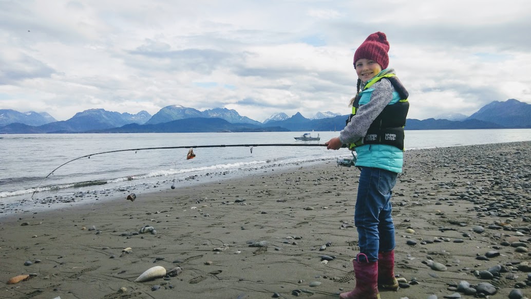 Zoe halibut fishing in Homer