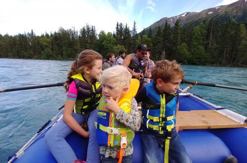 Floating on the Kenai River